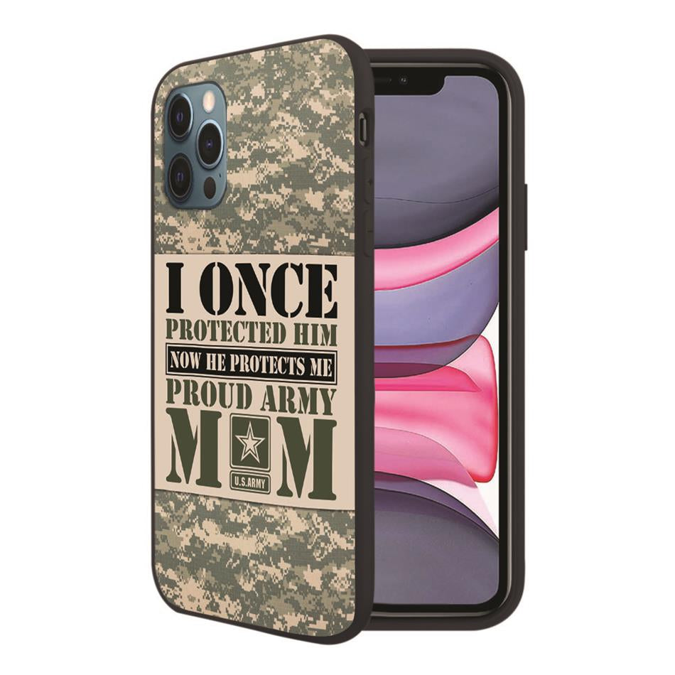 I Once Protected Him Now He Protects Me Proud Army Mom Custom Phone Case Gift For Military Mom Dad Family Members H2511 Trna