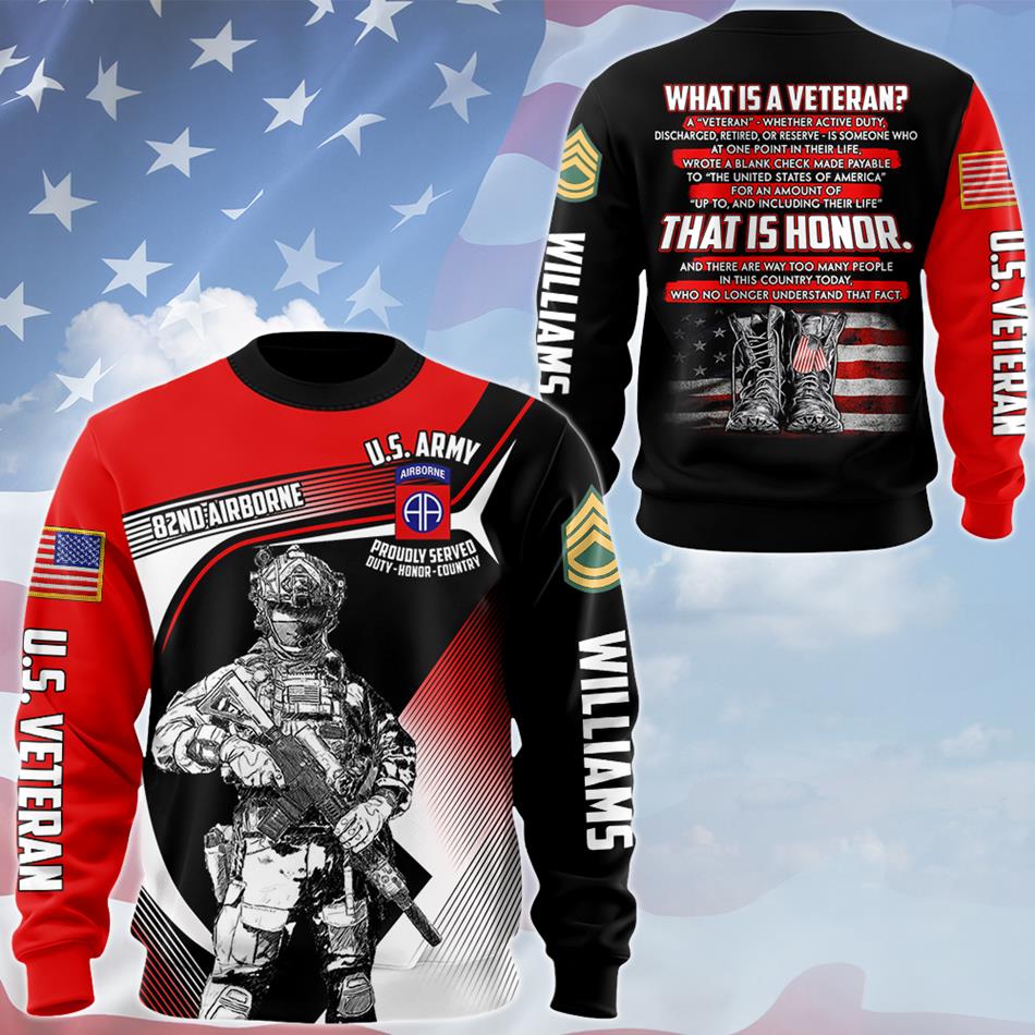 Personalized Veteran What Is A Veteran  That is The Honor All Over Print Shirt For Veteran Dad Grandpa Veterans Day Shirts H2511 Trna