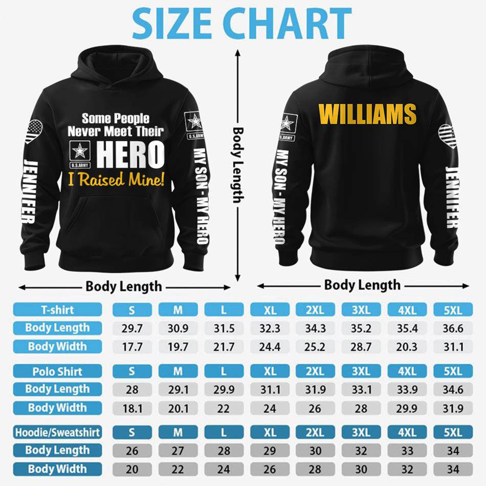 Some People Never Meet Their Hero I Raised Mine Custom All Over Print Shirt Hoodie Gift For Proud Military Mom Dad Sister Grandma Shirt H2511 Trna