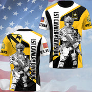 Custom 3D All Over Prints Shirt, Personalized Name And Military Division Soldier Art Shirt Gift For Veteran H2511 Trna