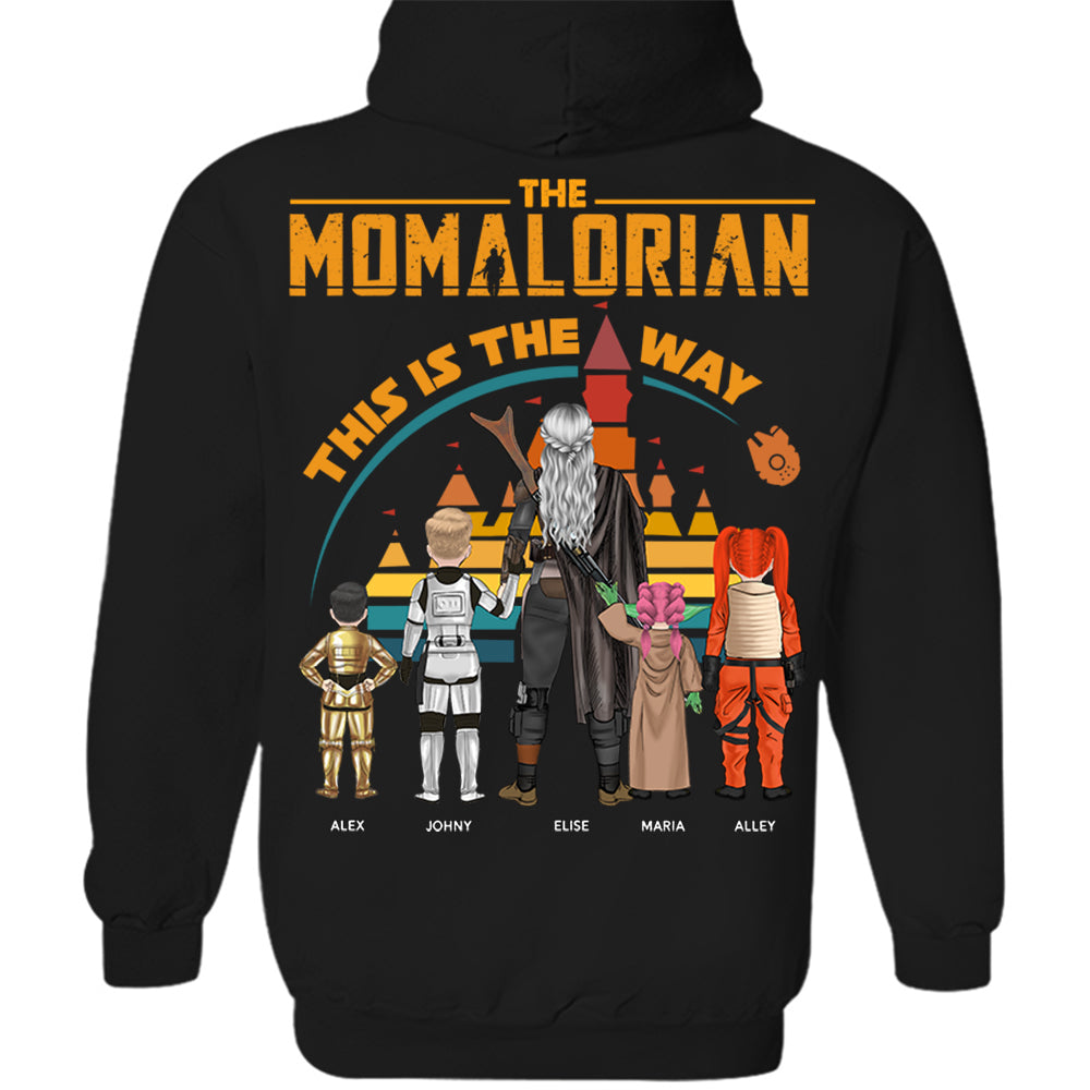 Custom Momalorian This Is The Way View Shirt - Tatooine Sunset Shirt Gift For Mom