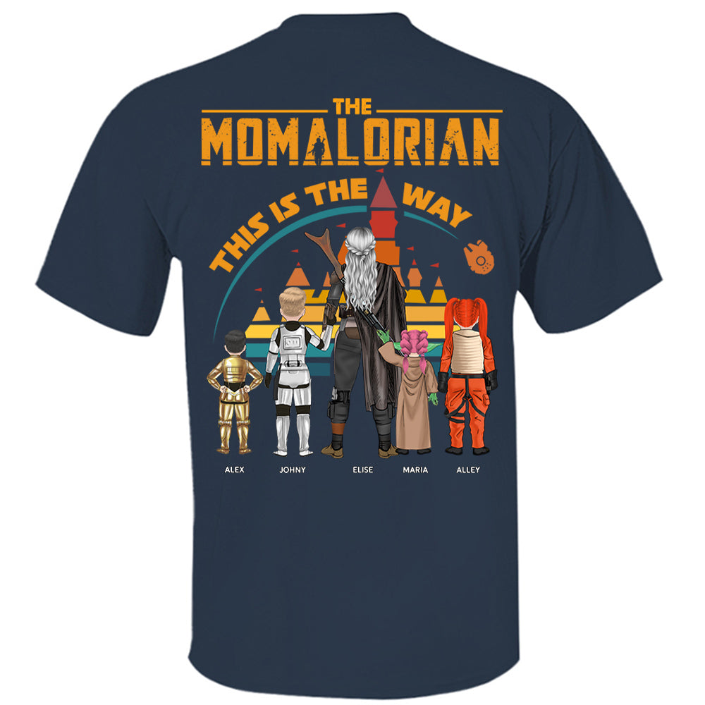 Custom Momalorian This Is The Way View Shirt - Tatooine Sunset Shirt Gift For Mom