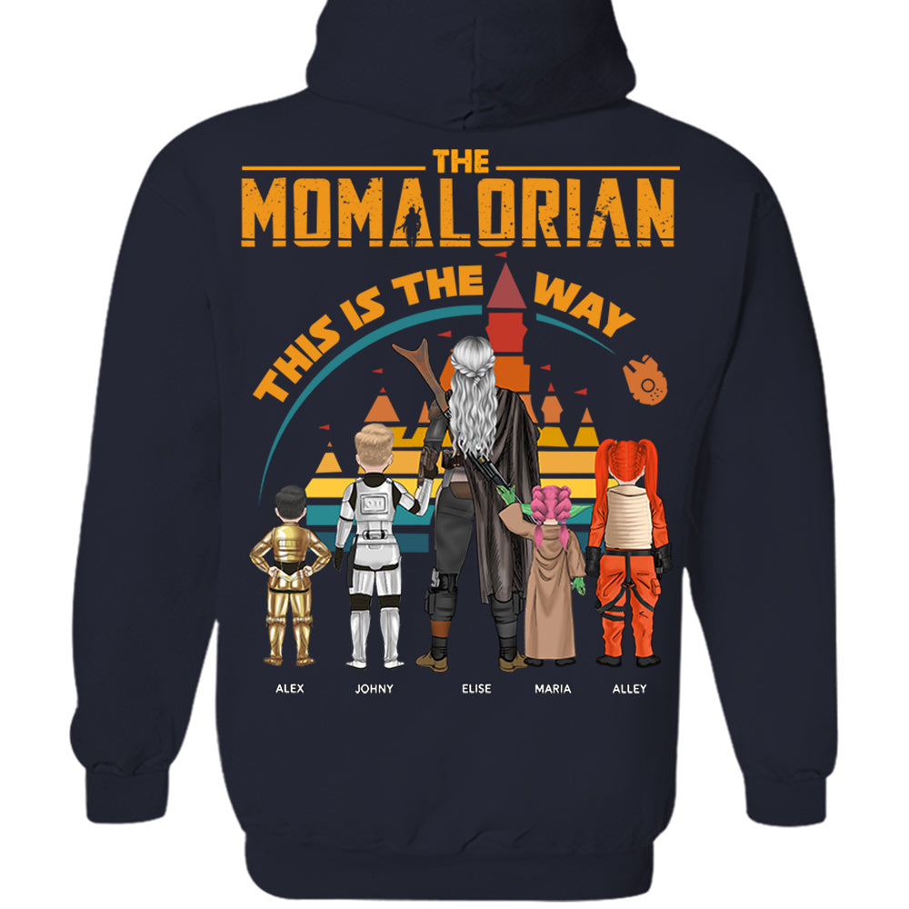 Custom Momalorian This Is The Way View Shirt - Tatooine Sunset Shirt Gift For Mom