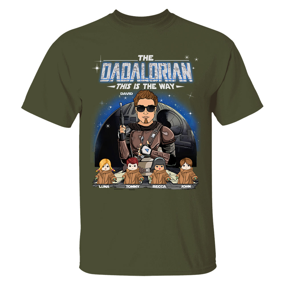 The Dadalorian This Is The Way Custom Shirt For Dad - Father's Day Gift