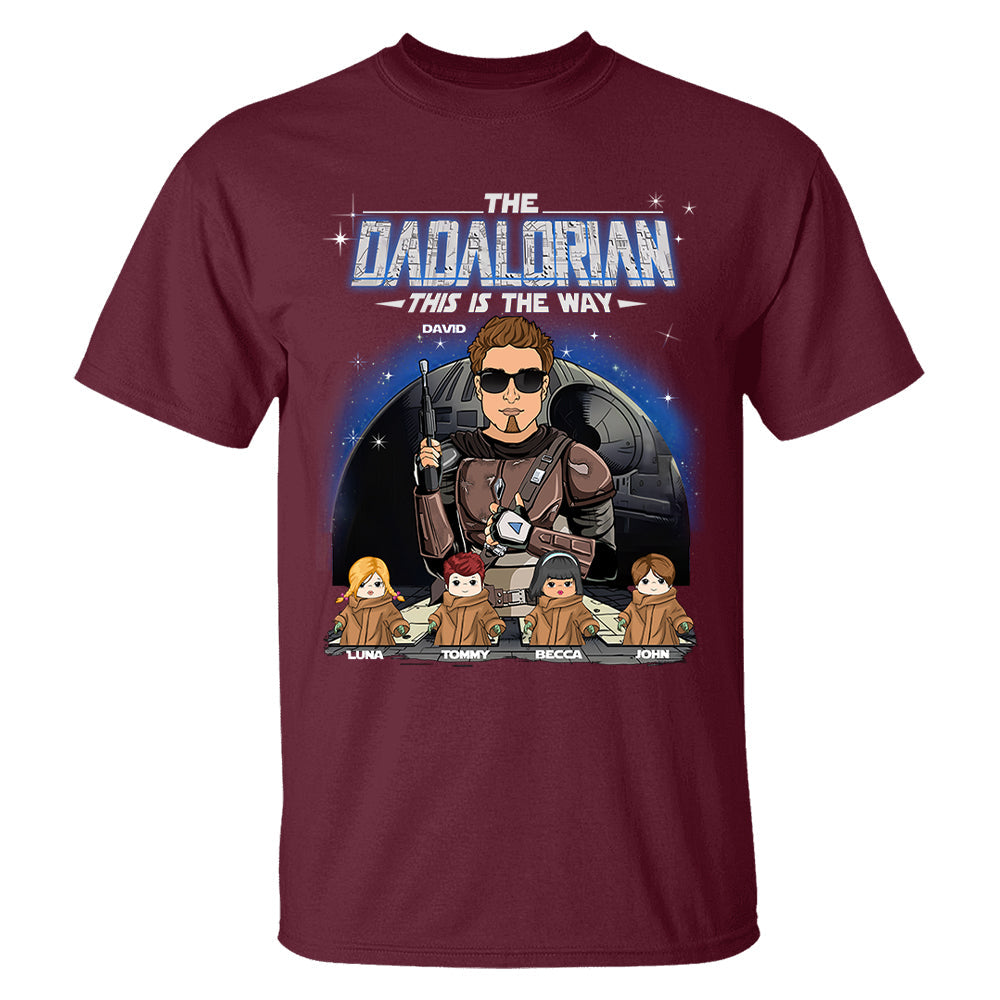 The Dadalorian This Is The Way Custom Shirt For Dad - Father's Day Gift