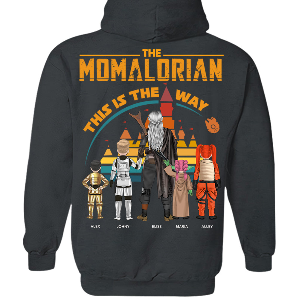 Custom Momalorian This Is The Way View Shirt - Tatooine Sunset Shirt Gift For Mom