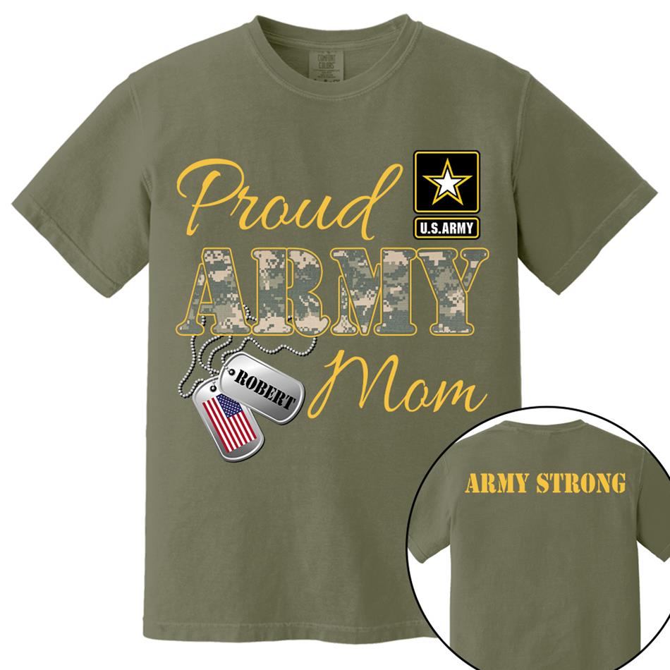 Proud Army Mom Dad Sister Grandma Grandma Military Family Graduationn Day Shirt Custom All Military Branches Shirt  H2511 Trna