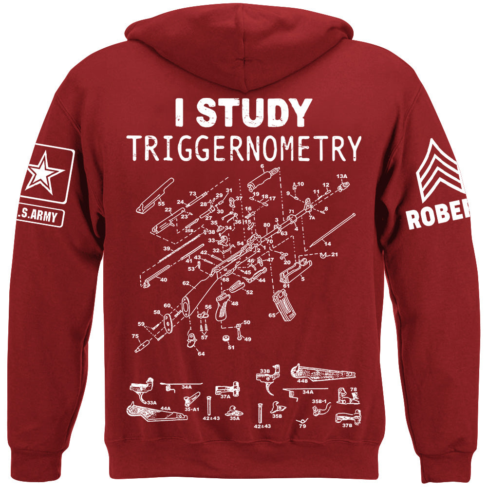 AK-47 Schematic I Study Triggernometry Custom Shirt For Veteran H2511