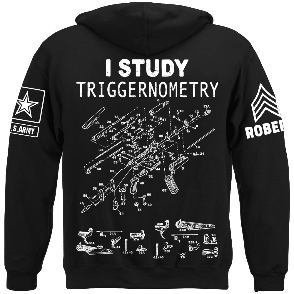 AK-47 Schematic I Study Triggernometry Custom Shirt For Veteran H2511