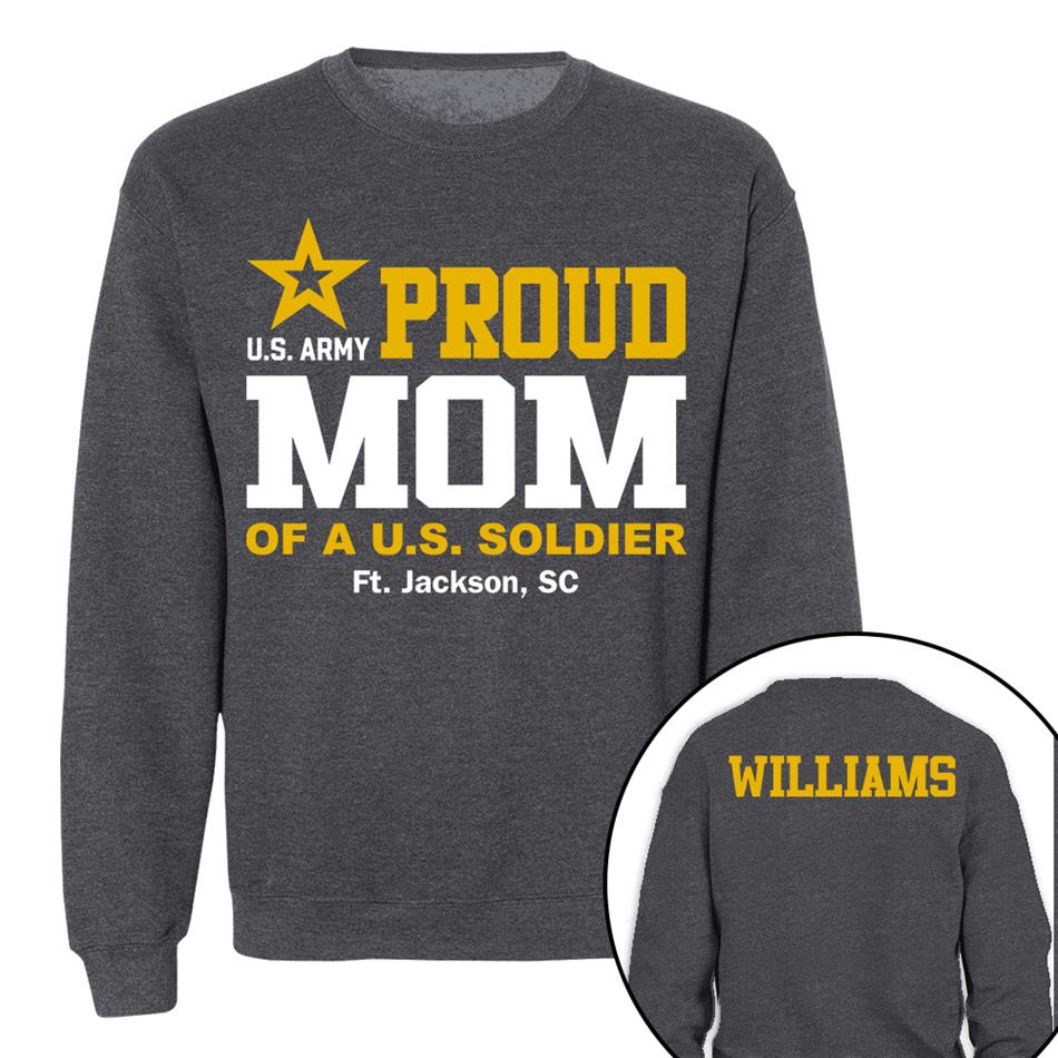 Proud Mom Of A US Soldier Shirt For Proud Mom Dad Custom Graduate Picture Shirt Military Family Matching Shirt H2511 Trna