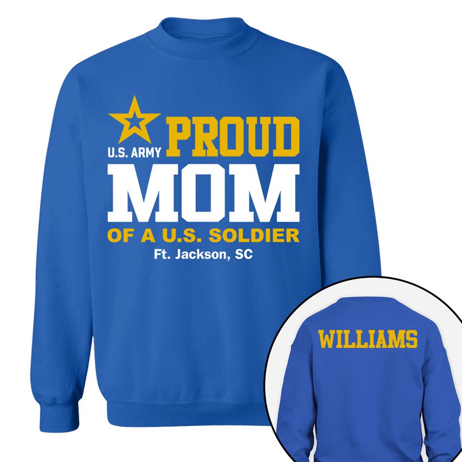 Proud Mom Of A US Soldier Shirt For Proud Mom Dad Custom Graduate Picture Shirt Military Family Matching Shirt H2511 Trna