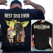 Best Dad Ever - The Dadalorian Personalized Shirt Gift For Dad - Custom Father's Day Gift