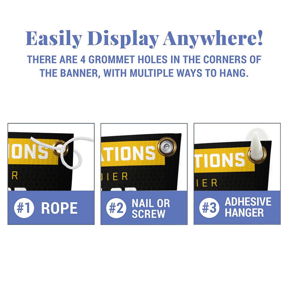 U.S. Military Graduation Banner Vr2 Congratulations Soldier We Are So Proud Of You Custom Congrats Sign for Your Soldier's Big Day H2511 Trna