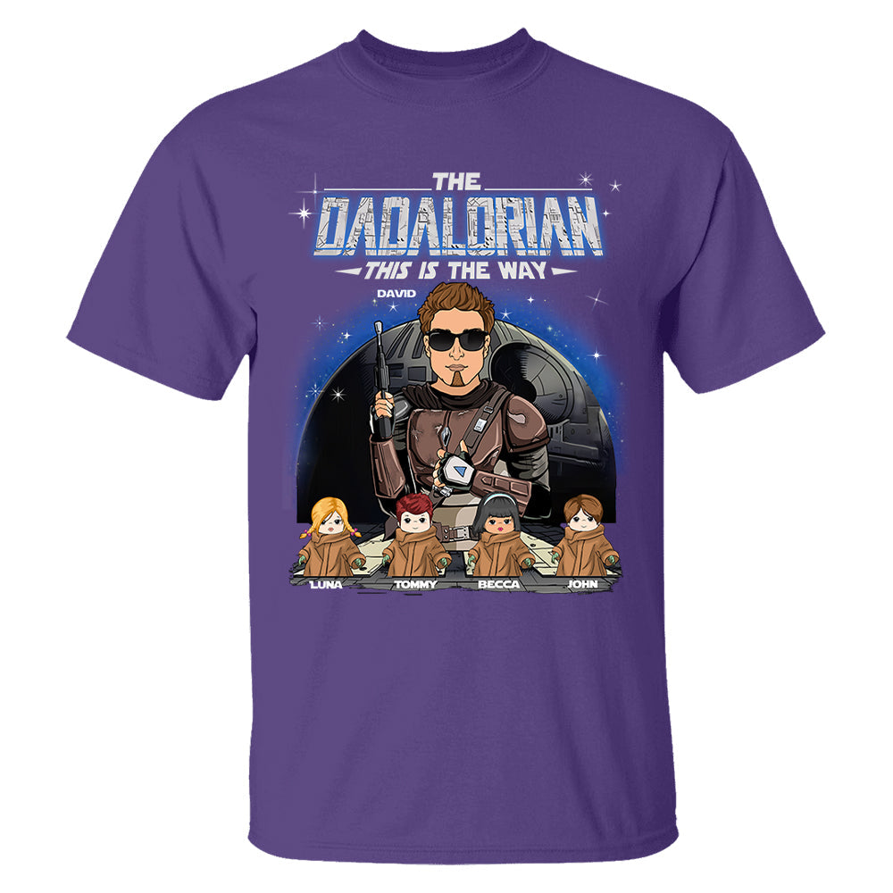 The Dadalorian This Is The Way Custom Shirt For Dad - Father's Day Gift