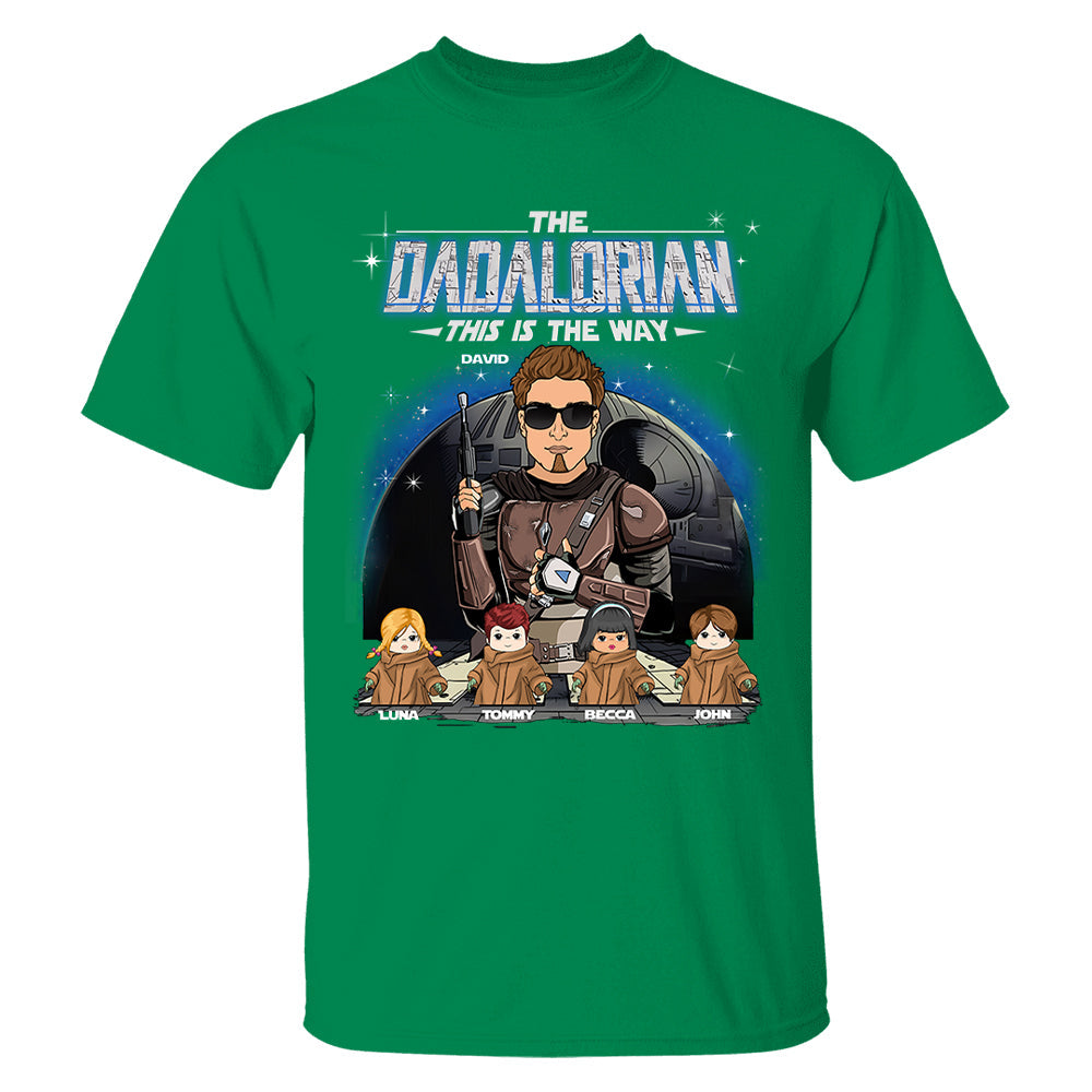 The Dadalorian This Is The Way Custom Shirt For Dad - Father's Day Gift