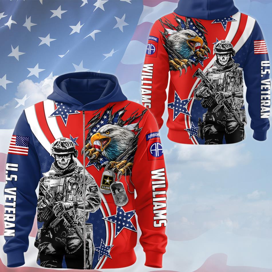 Bald Eagle Ripped Flag All Over Print Shirt 4th July Polo Custom Division Rank For Proud Patriot Soldier Veteran Shirt H2511 Trna