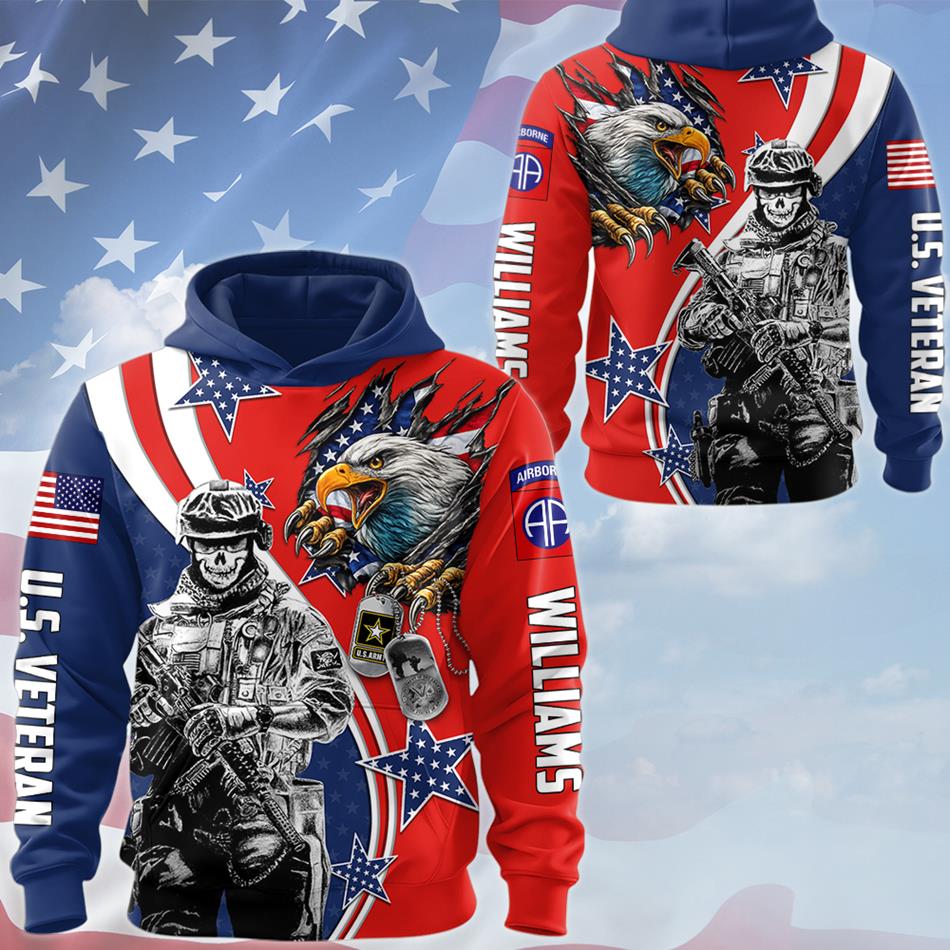 Bald Eagle Ripped Flag All Over Print Shirt 4th July Polo Custom Division Rank For Proud Patriot Soldier Veteran Shirt H2511 Trna