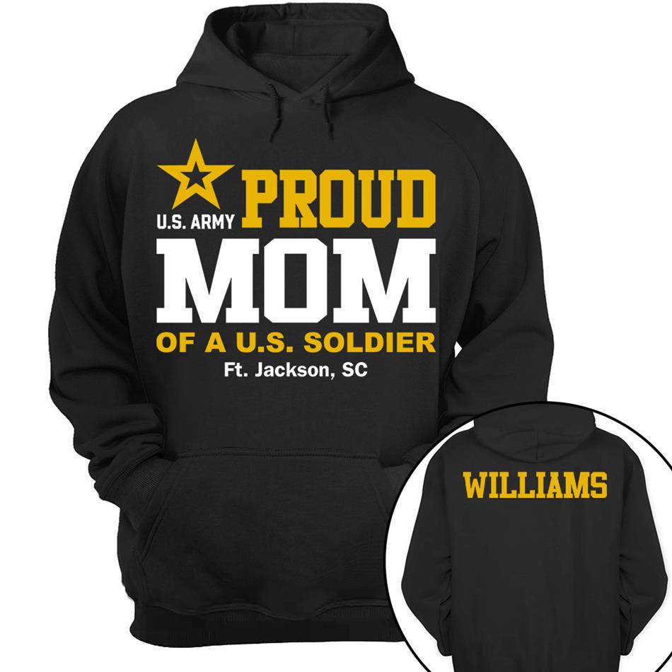 Proud Mom Of A US Soldier Shirt For Proud Mom Dad Custom Graduate Picture Shirt Military Family Matching Shirt H2511 Trna