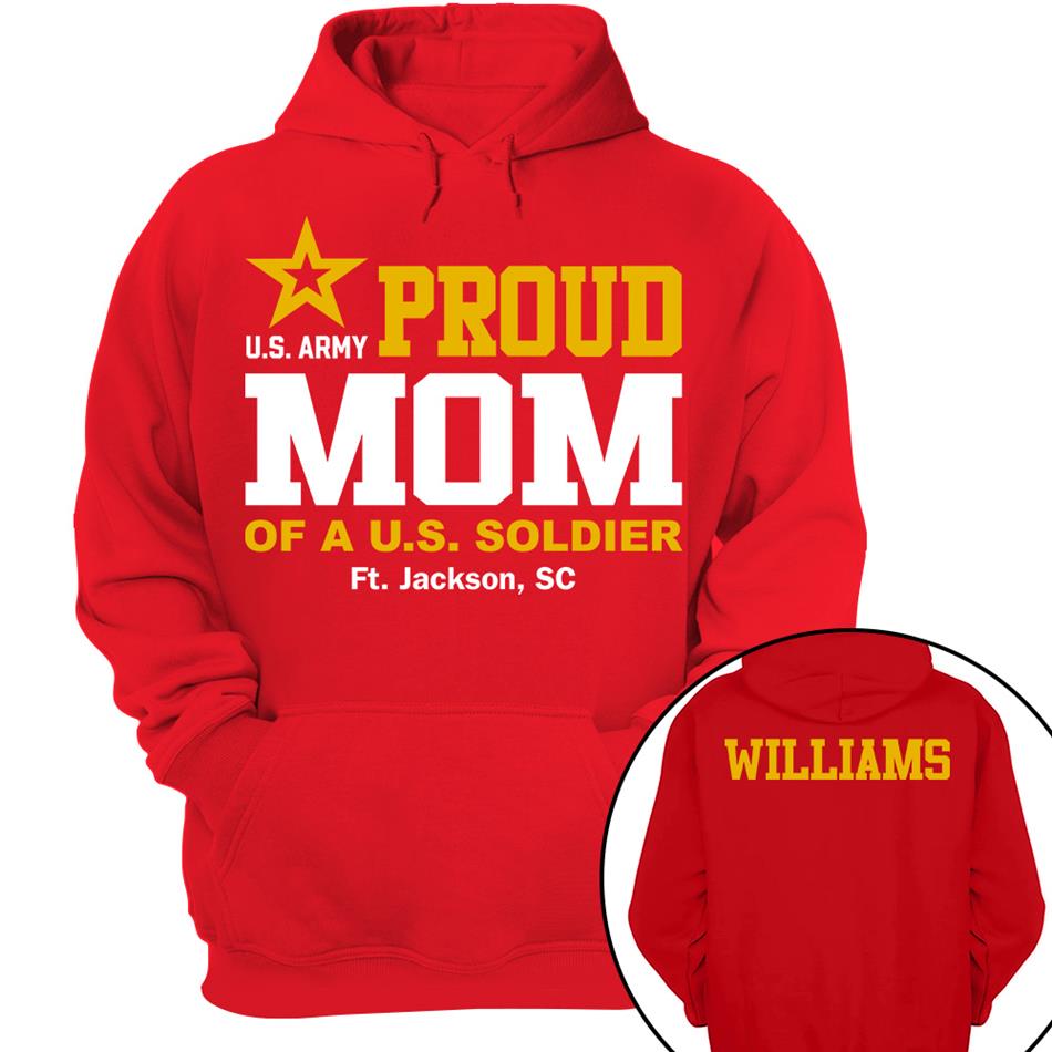 Proud Mom Of A US Soldier Shirt For Proud Mom Dad Custom Graduate Picture Shirt Military Family Matching Shirt H2511 Trna