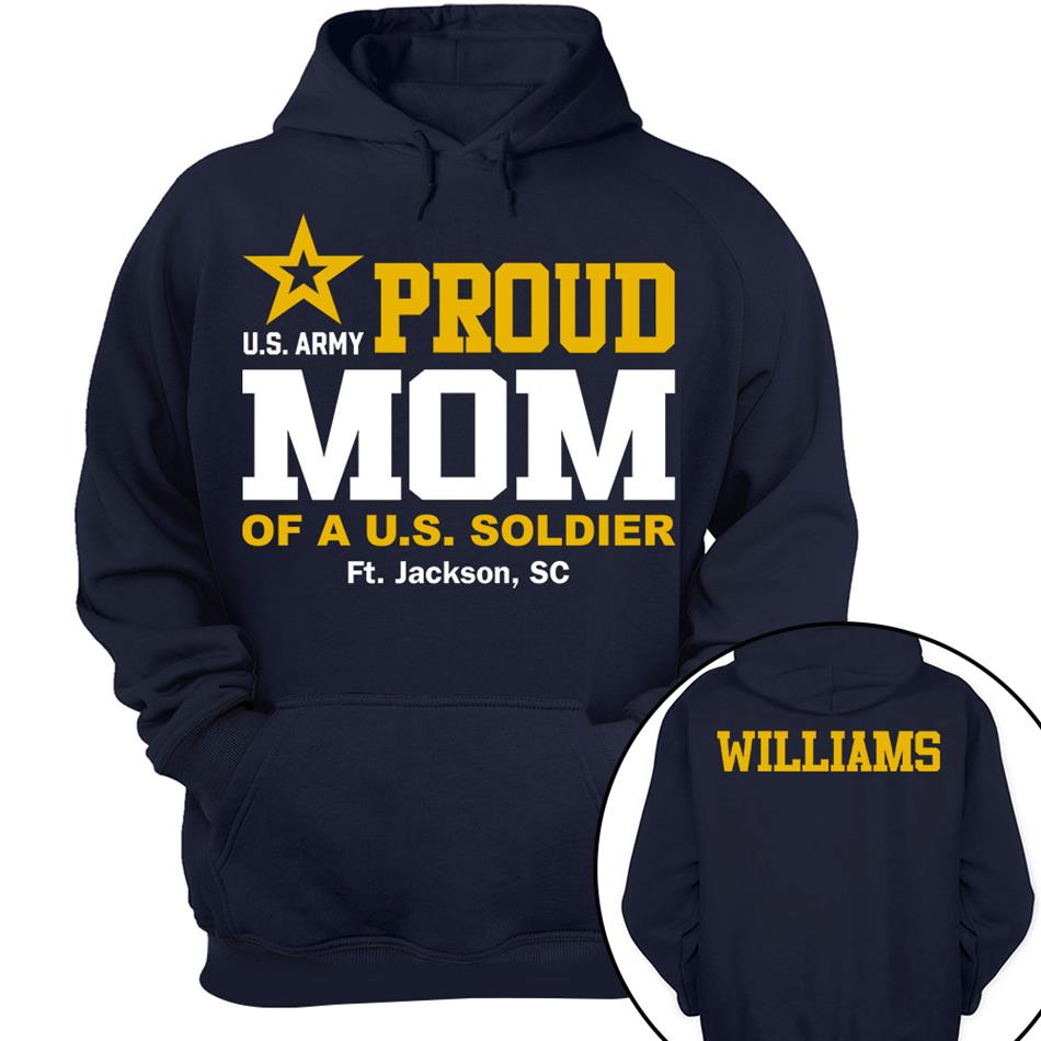 Proud Mom Of A US Soldier Shirt For Proud Mom Dad Custom Graduate Picture Shirt Military Family Matching Shirt H2511 Trna