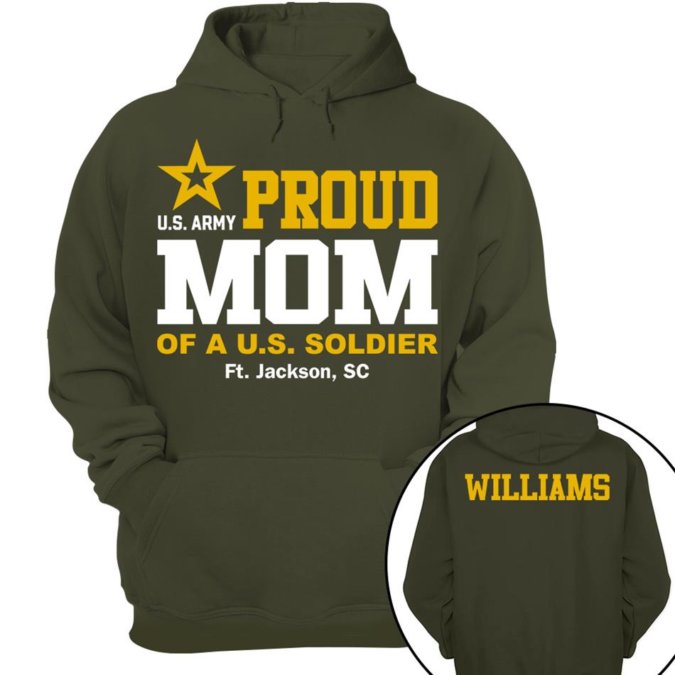 Proud Mom Of A US Soldier Shirt For Proud Mom Dad Custom Graduate Picture Shirt Military Family Matching Shirt H2511 Trna