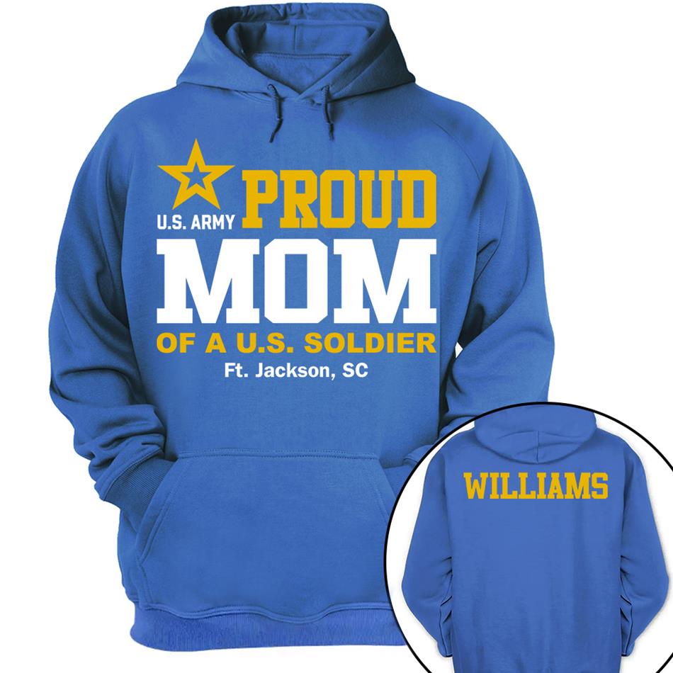 Proud Mom Of A US Soldier Shirt For Proud Mom Dad Custom Graduate Picture Shirt Military Family Matching Shirt H2511 Trna