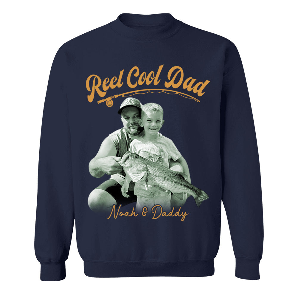 Reel Cool Dad - Personalized Vintage Shirt For Fishing Family - Gifts For Dad NA04 VH01