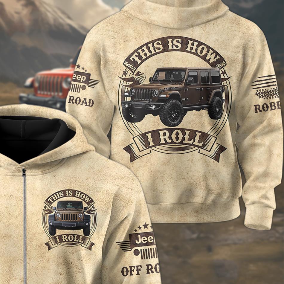 This Is How I Roll - Custom Photo Jeep Car All Over Print Shirt Gift For Jeep Lovers H2511 Trna