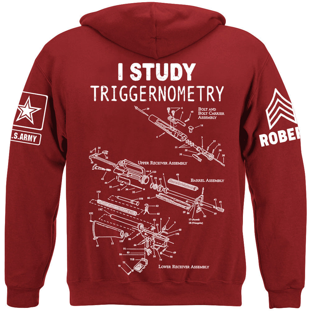 AR-15 Schematic I Study Triggernometry Custom Shirt For Veteran H2511