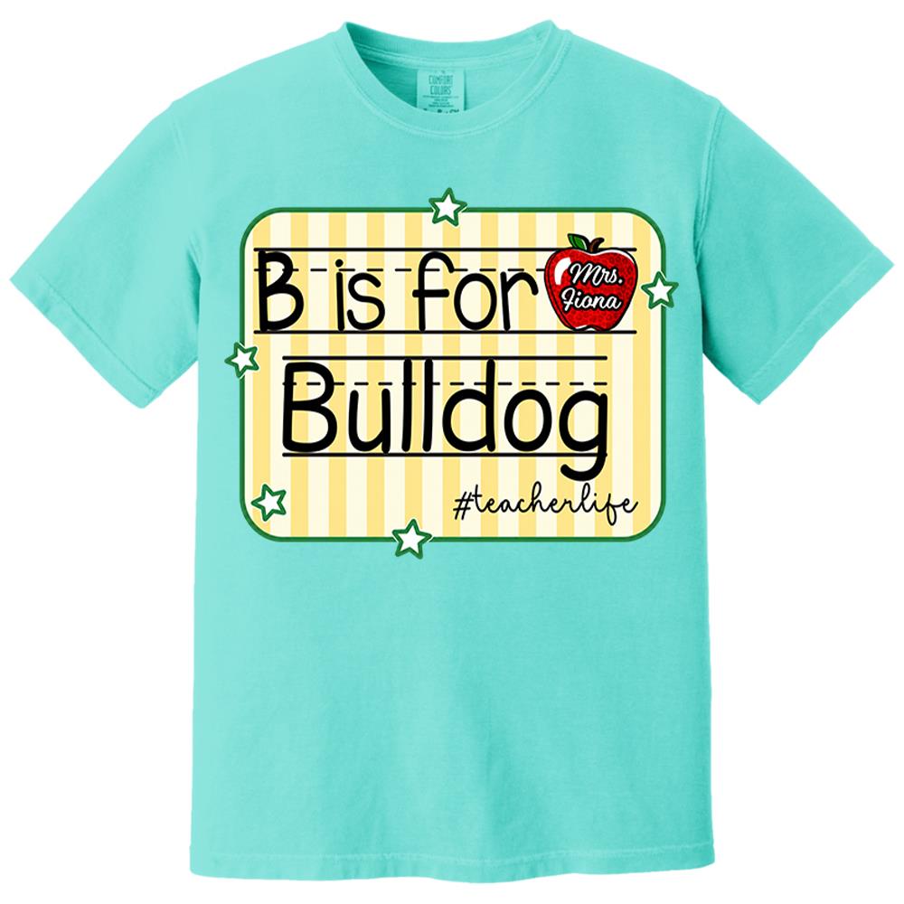 Personalized Retro Stripe School Mascot Custom Apple Name Teacher T-Shirt, Custom Gifts For Teacher Vr2 Nh00