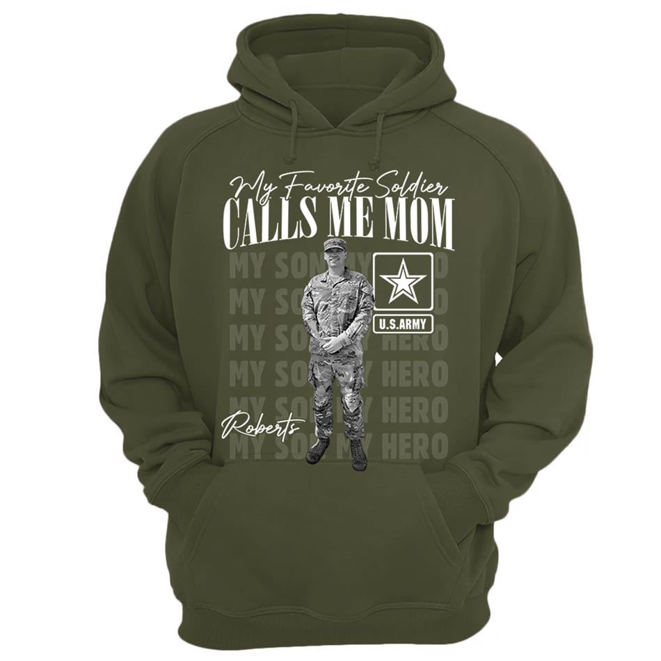 My Favorite Soldier Calls Me Mom Custom Washed Tee Retro Bootleg Shirt For Proud Military Mom Dad Sister Family Member Proud Shirt H2511 Trna