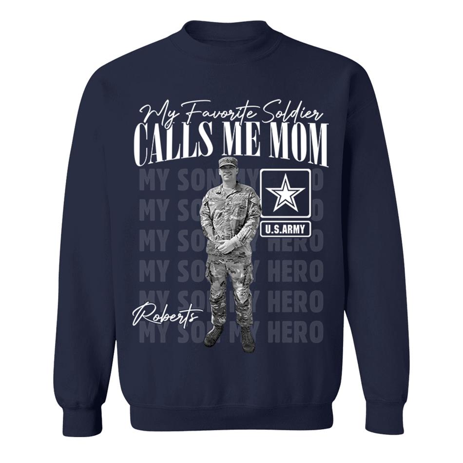 My Favorite Soldier Calls Me Mom Custom Washed Tee Retro Bootleg Shirt For Proud Military Mom Dad Sister Family Member Proud Shirt H2511 Trna