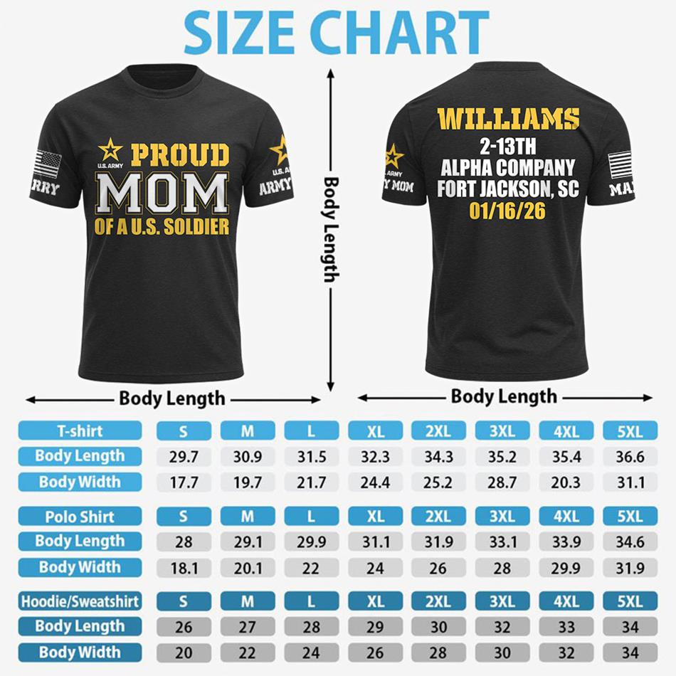 Proud Mom Of A US Soldier All Over Print Shirt Vr3 Custom Recruit Training Unit Designation Shirt For Proud Military Family Graduate Shirt H2511 Trna