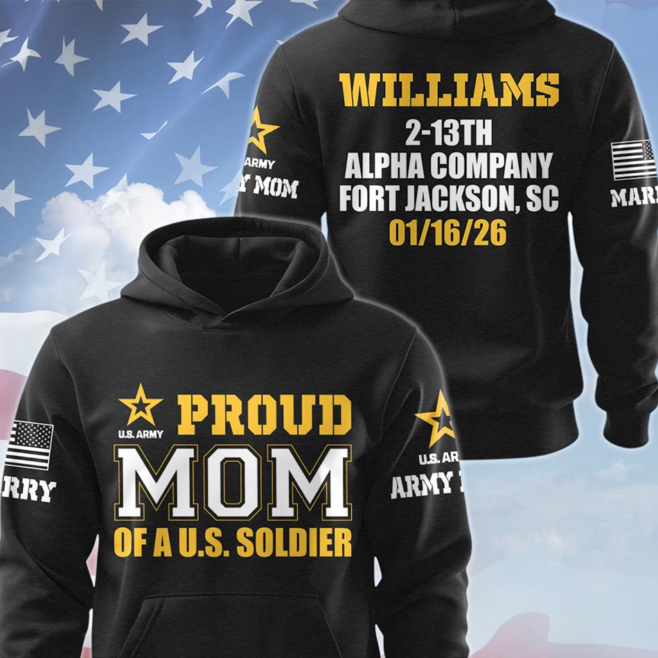 Proud Mom Of A US Soldier All Over Print Shirt Vr3 Custom Recruit Training Unit Designation Shirt For Proud Military Family Graduate Shirt H2511 Trna