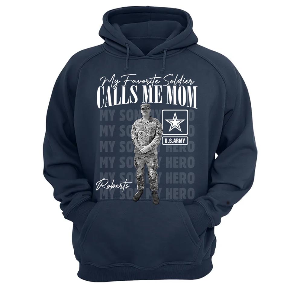 My Favorite Soldier Calls Me Mom Custom Washed Tee Retro Bootleg Shirt For Proud Military Mom Dad Sister Family Member Proud Shirt H2511 Trna