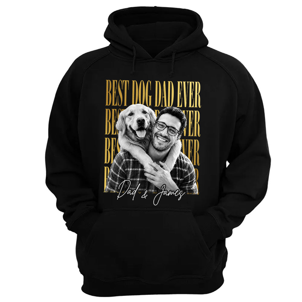 Best Dog Dad Ever, Personalized Shirt, Custom Photo Dad And Dog Gift For Dog Lovers T1807 VH01