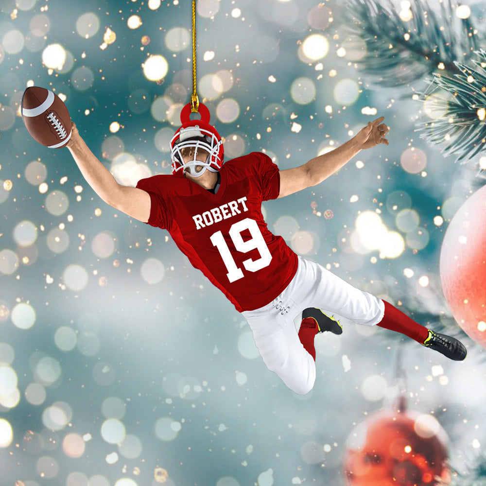 Football Player Christmas Ornament Gifts For Football Player Football Lovers H2511