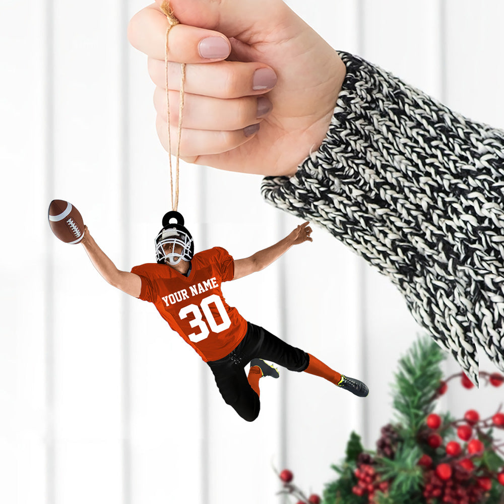 Football Player Christmas Ornament Gifts For Football Player Football Lovers H2511