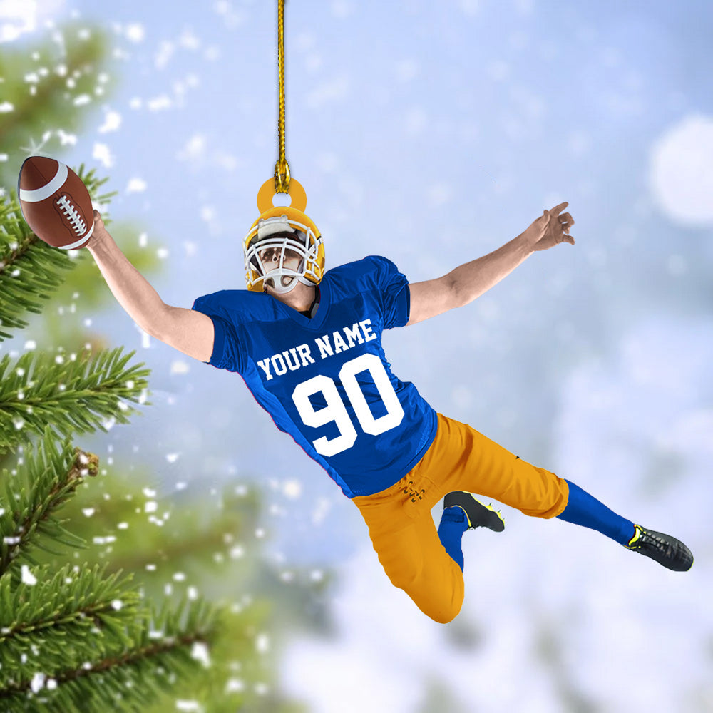 Football Player Christmas Ornament Gifts For Football Player Football Lovers H2511