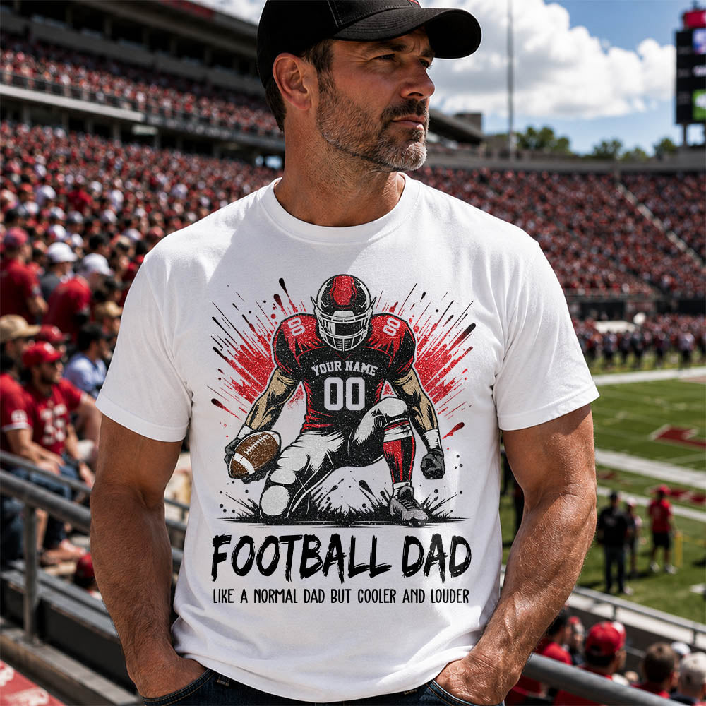 Personalized Football Mom Shirt Like A Normal Mom But Cooler And Louder Gift For Sport Family T1807 Pt99 