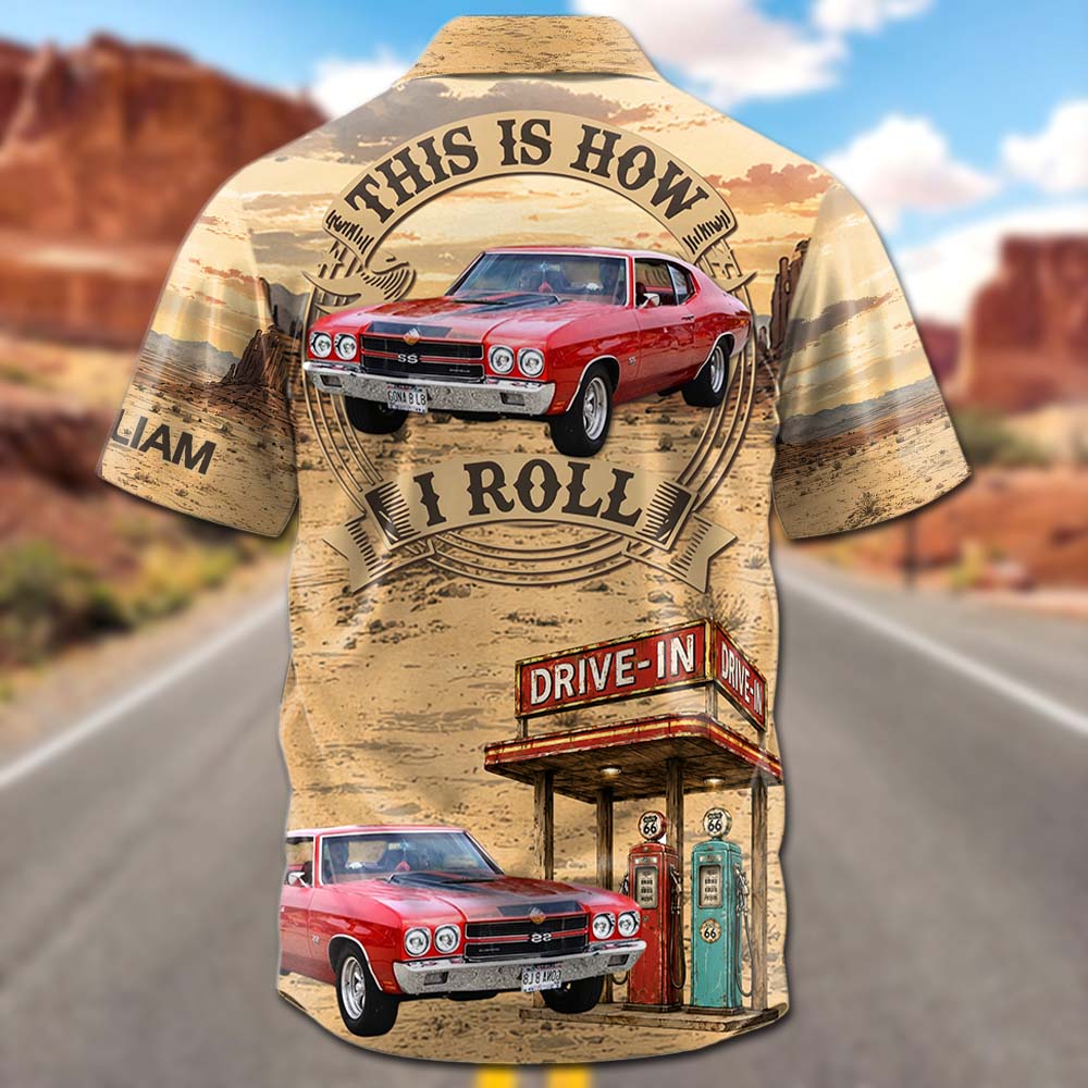 Celebrate 100 Years of Road Route 66 - Heritage Road American - Custom Vehicle Photo Hawaiian Shirt A2110 Pt99