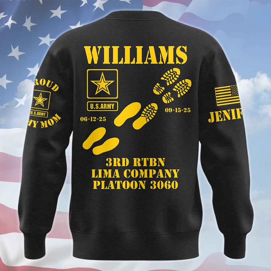 Proud Army Mom Dad Sister Family Members All Over Print Shirt Vr4 Custom Recruit Training Unit Designation Shirt For Proud Military Family H2511