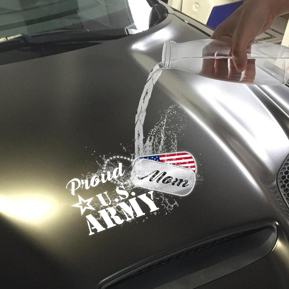 Proudly Support Custom Military Mom Decals Personalize Family Sticker H2511 Trna