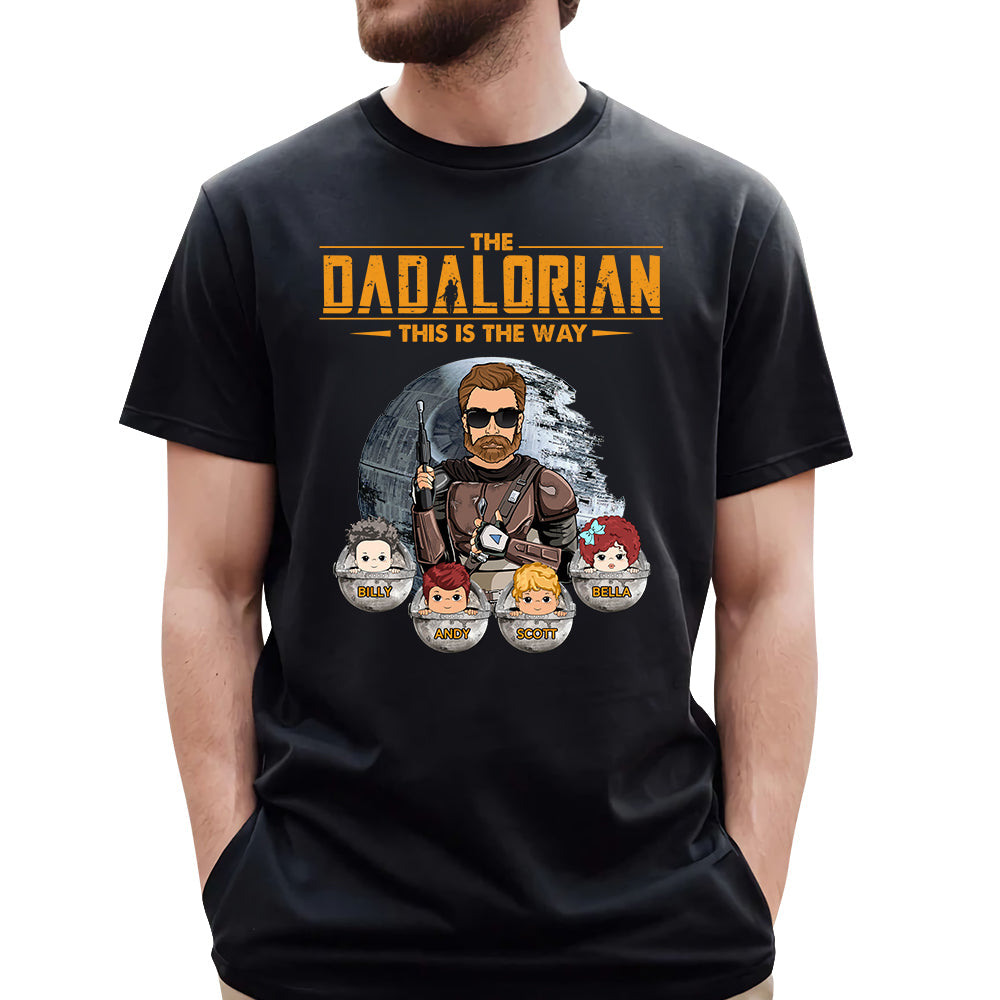 The Dadalorian This Is The Way - Custom Shirt For Dad Mom