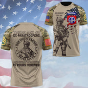 There Are No Ex Paratroopers Our Title Is Earned Personalized All Over Print Shirt Gift For Veteran Dad Grandpa H2511 Trna