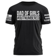 Dad Of Girls Dad Of Boys Our Of Numbered Personalized Shirt For Dad Custom Nickname Kids Name H2511