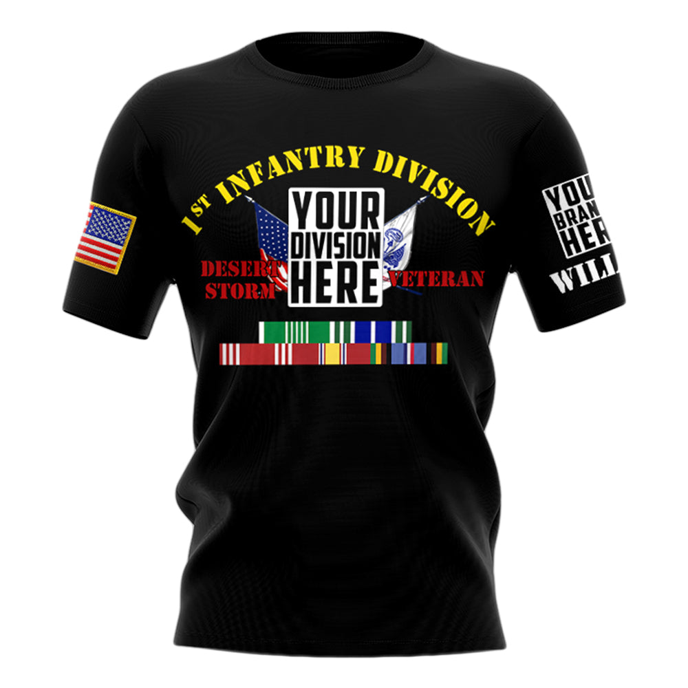 Veteran Custom Branch Division Ribbons Personalized All Over Print Shirt For Veteran H2511