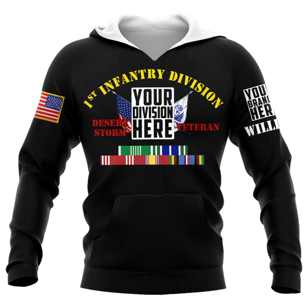 Veteran Custom Branch Division Ribbons Personalized All Over Print Shirt For Veteran H2511