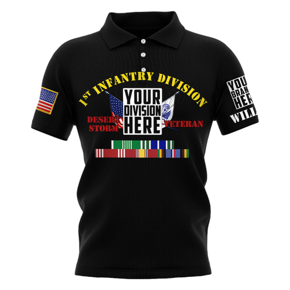 Veteran Custom Branch Division Ribbons Personalized All Over Print Shirt For Veteran H2511