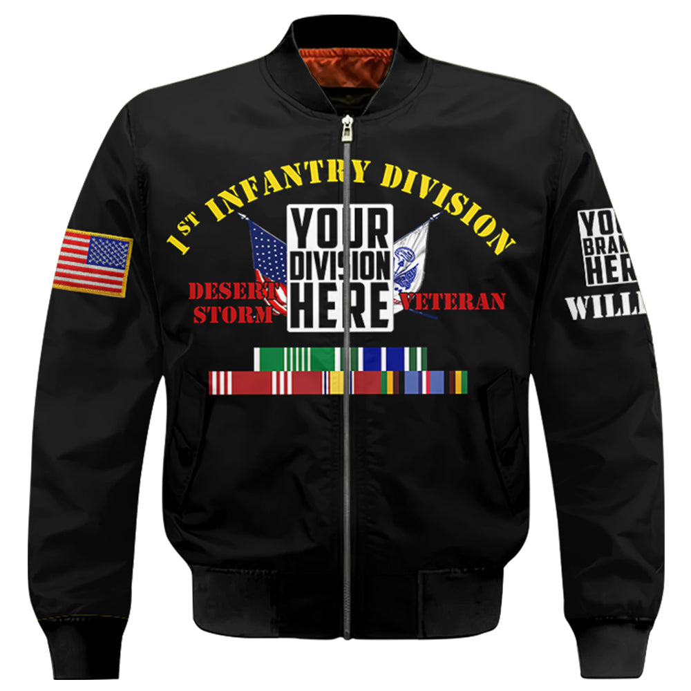 Veteran Custom Branch Division Ribbons Personalized All Over Print Shirt For Veteran H2511